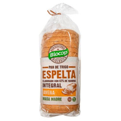 Pan de Molde de Espelta y Avena Integral 400gr Biocop