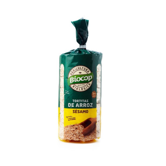 Rice and Sesame Cakes Gluten Free 200gr Biocop - Cookies