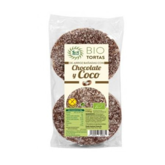 Coconut and Coconut Rice Pancakes Gluten Free 100gr Natural Sun ECO - Cookies