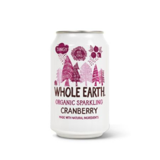 Soda aux myrtilles au gaz 330g Whole Earth ECO - Boissons rafraîchissantes