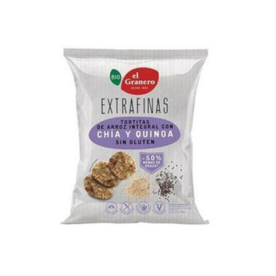Brown Rice Cakes with Chia and Gluten-Free Quinoa 60g Et Granero - Cookies