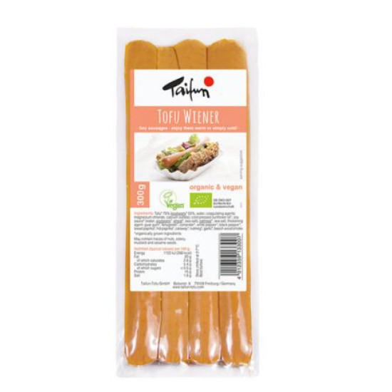 Salsitxa de Frankfurt Vegetal Vianesas de Tofu 300gr Taifun - Embotits Vegans