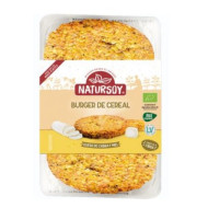 Hamburgers aux céréales Fromage de chèvre et miel 2 unis 200gr Natursoy