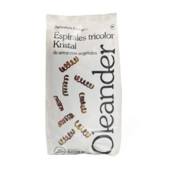 Spirales Tricolores de Riz Sans Gluten 500g Oleander ECO
