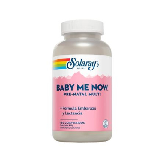 Baby me now (pre-natal multi) 150comp Solaray - Vitaminas y minerales