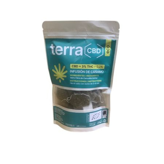 Infusión de cbd 3% 25 bolsas TerraCbd ECO - Cafe e infusiones