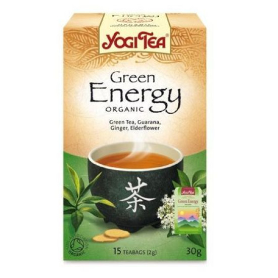 Yogi Tea Énergie Verte 17 x 1,8 g ECO - Café et thés
