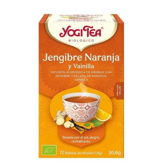 Yogi Tea Gingebre, Taronja i Vainilla 17 x 1,8 g ECO - Cafè i infusions