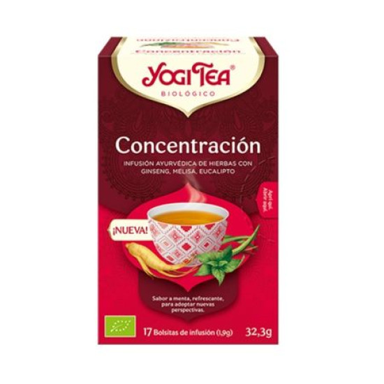 Yogi Tea Concentracion 17 X 1,8 G ECO - Cafe e infusiones