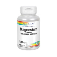 Citrate de magnésium, chélate de magnésium, 90 gélules, Solaray