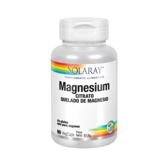 Magnesium Magnesium Chelado Magnesium 90cap Solaray 101.7g - Vitamins and minerals