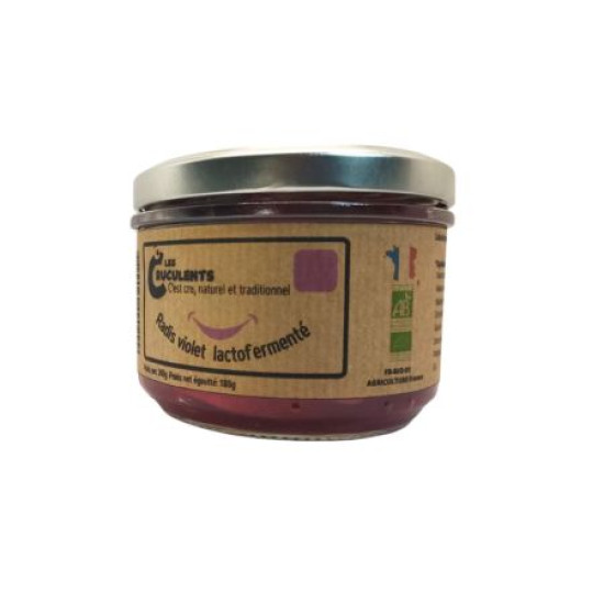 Radis violet fermenté 200gr Les Cruculents ECO - Conserves