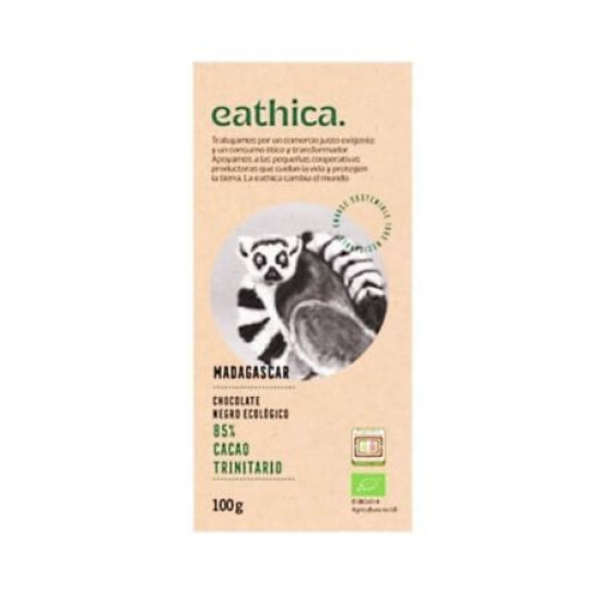 Chocolate 85% cocoa Madagascar 100gr Eathica ECO - Chocolate and Caramels