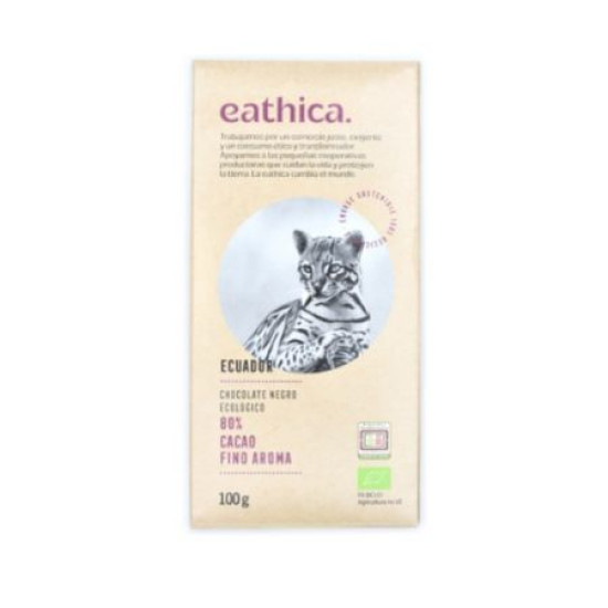 Chocolate 80% cocoa Ecuador 100gr Eathica EC - Chocolate and Caramels