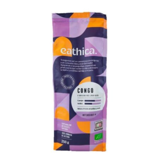 High altitude coffee Congo 250gr Eathica ECO - Coffee and teas