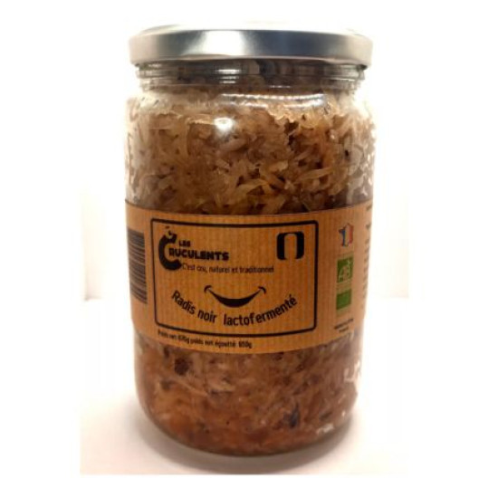 Rave Negre Lactofermentat Radis 670g Les Cruculents ECO - Superaliments