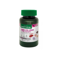 Gummies peau, cheveux et ongles au goût framboise et myrtille 60 gommes Santive