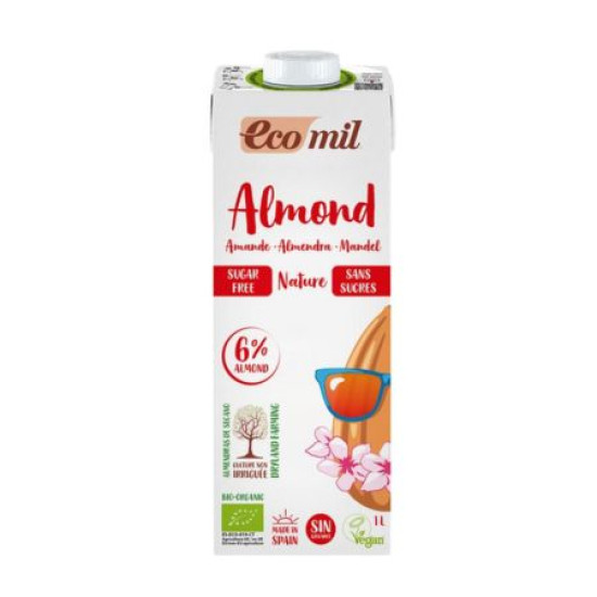 Bebida de Almendra Sin Azúcar 1L Ecomil ECO - Bebidas Vegetales