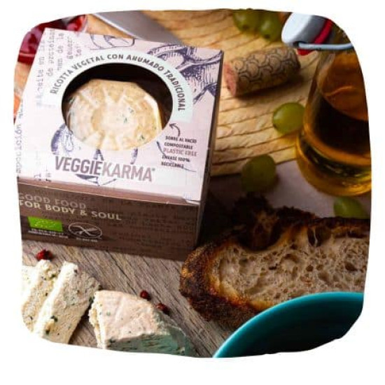 Ricotta vegana ahumada 250gr Veggie Karma ECO - Quesos Veganos