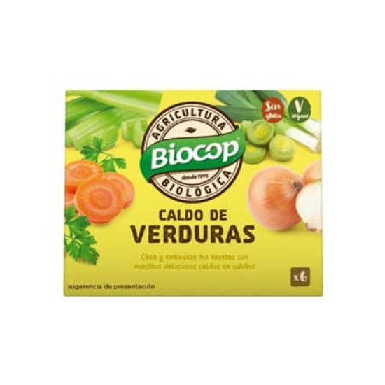 Caldo Vegetal Deshidratado 60gr Biocop - Caldos y Cremas