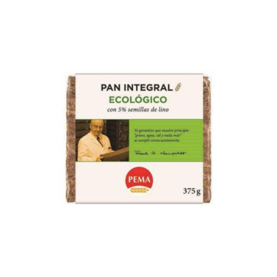 Pain intégral et 5% graines de lin 375g Pema ECO - Boulangerie