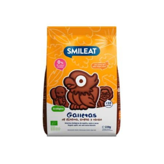 Galetes Espelta, Civada i Cacao 220g Smileat ECO - Galetes