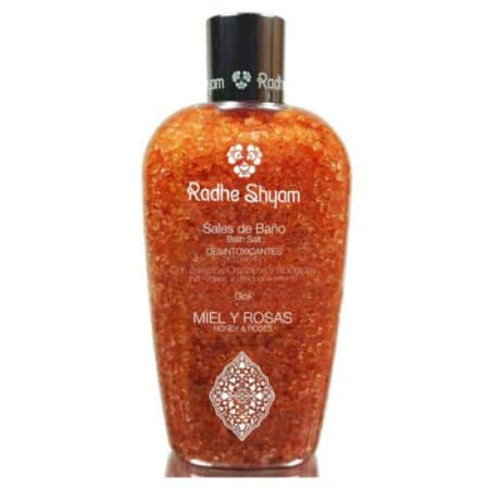 Sels de bain au miel et à la rose 330g Radhe Shtan - Soins Personnels
