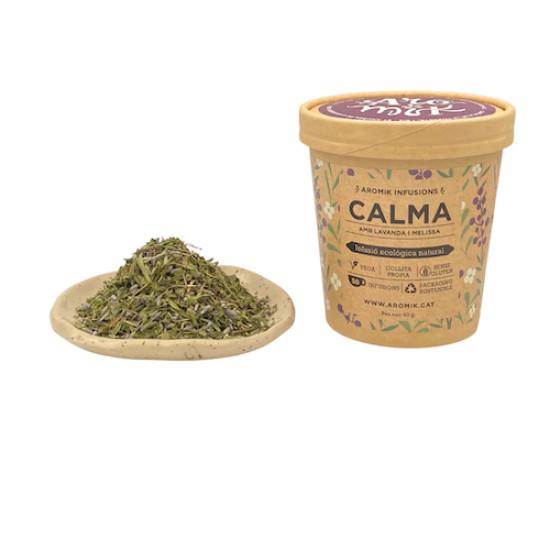 Calm infusion with Lavender, lemon balm and savory 40 gr Aromik ECO - Coffee and teas