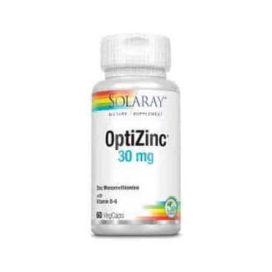 Optizinc 60cap Solaray - Vitaminas y minerales