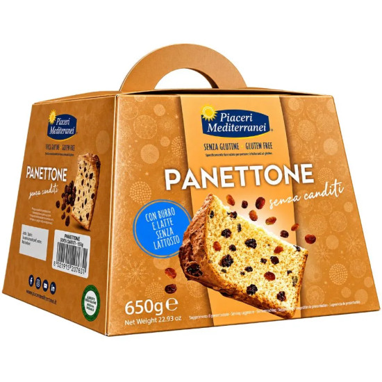 Gluten-Free Classic Panettone 650g Piaceri Mediterranei