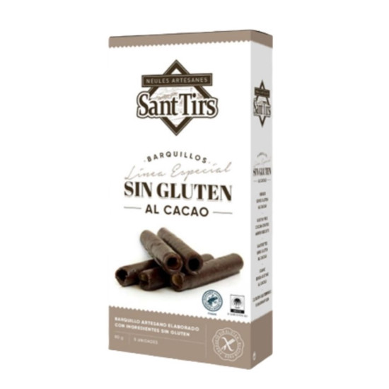 Gluten Free Cocoa Artisanal Neules 80g 5u Sant Tirs