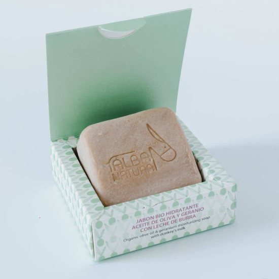 Soap Dry Skin Olive and Geranium Donkeys milk 115 G Alba Natura ECO - Personal Care