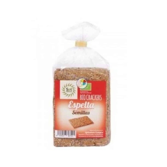Spelt crackers with seeds 200g Natural ECO soil - Cookies