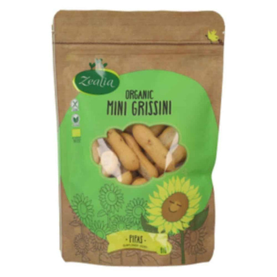 Mini Grissini con Semillas de Girassol 75g Zealia ECO - Panadería