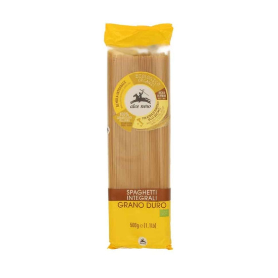 Integral Durum Wheat Spaghetti 500g Alce Nero ECO - Pasta