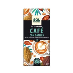 Xocolata de Cafè amb Dàtils 70g Sol Natural