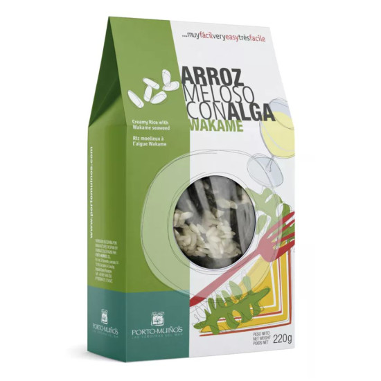 Creamy rice with Wakame Seaweed 220gr Porto Muiños - Rice