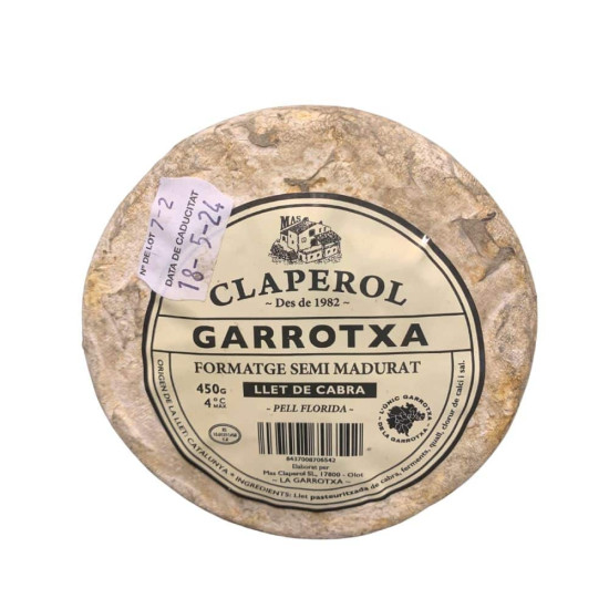 Semi-matured Goat Garrotxa Cheese 450g Claperol - Cheeses