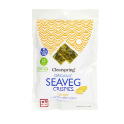 Snak Alga Nori Gingembre X5 Packs Clearspring ECO