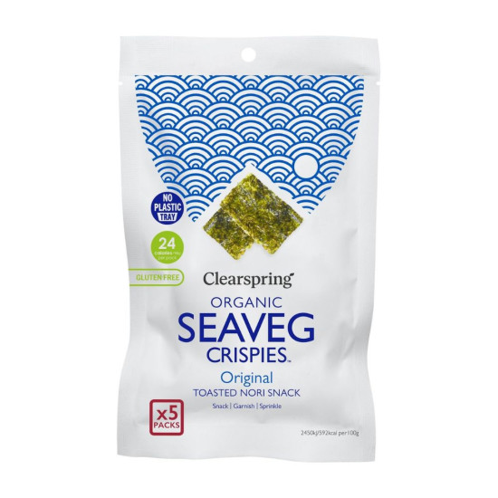 Snack Alga Nori X5 Packs Clearspring ECO - Frutos secos
