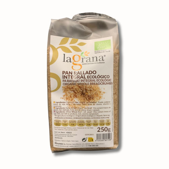 Pain Râpé Intégral 250gr La Grana - Boulangerie