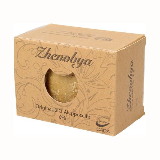 Jabón Aleppo 200g 94% Aceite de Oliva 6% Laurel Bio 200g Zhenobya - Cuidado Personal