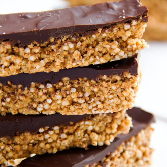 Bar with gluten-free oat biscuit base - Cereals, bars and muesli