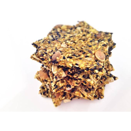 Crackers salados con Curcuma Keto Sin Gluten Sin azúcar y veganas 100gr - Galletas
