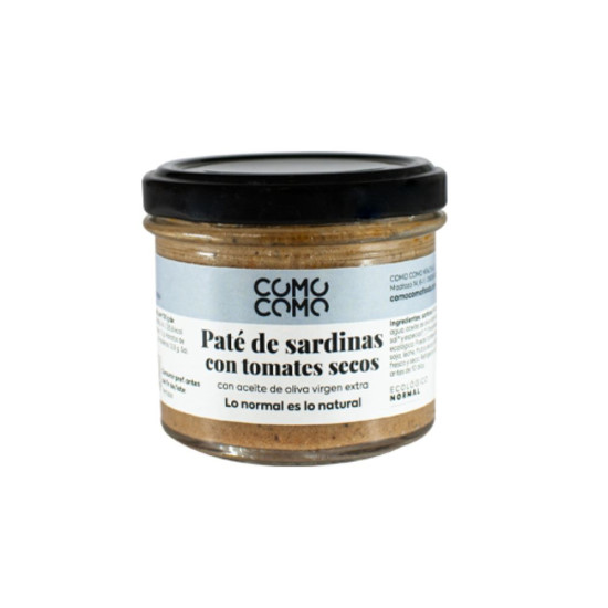Paté de Sardinas con Tomate Seco 100gr ComoComoFoods ECO - Patés