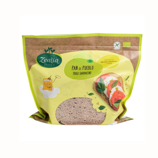 Pà de poble Blat Sarrai Sense Gluten 330gr Zealia ECO - Fleca