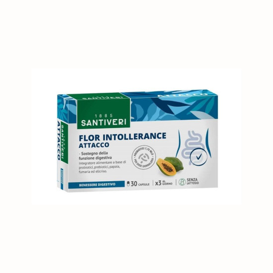Flor Intollerance Glut 15 Cap Santiveri - Enzimas digestivas y probióticas