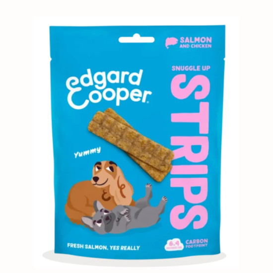 Strips Salmon and Chicken Dogs 75g Edgard Cooper - Mascotas