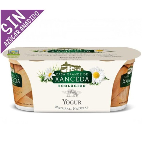 Yogur Natural sin azúcar 2x125gr Xanceda ECO - Yogurt