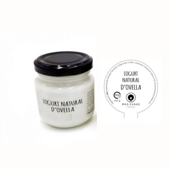 Yogur Natural de Oveja 210 gr Mas Casas Cruïlles - Yogurt